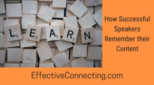 Speaker Tips for Content Memorization