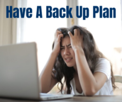 Back Up Plans for Virtual Presentation