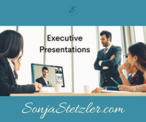 Executive presentations differ from general presentations