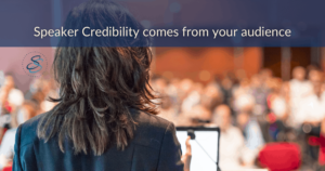 speaker credibility comes from the audience