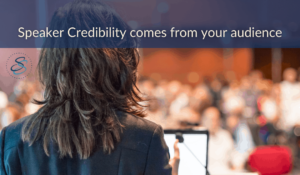 speaker credibility comes from the audience